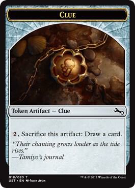 Clue Token card from Unstable