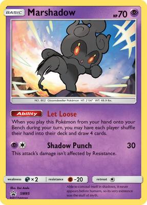Marshadow - SM85 card from SM Promos