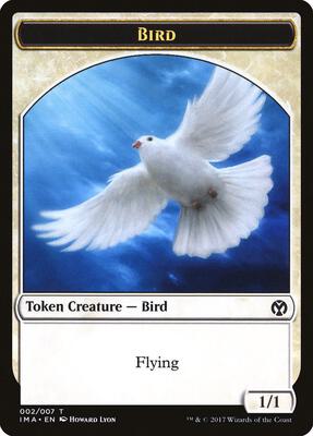 Bird Token (002) card from Iconic Masters