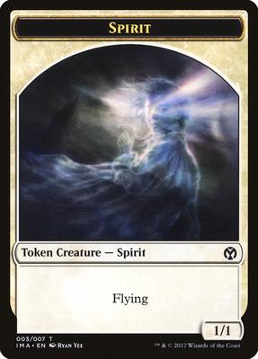 Spirit Token (003) card from Iconic Masters