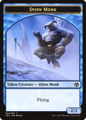 Djinn Monk Token (004) card from Iconic Masters