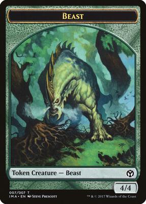 Beast Token (007) card from Iconic Masters