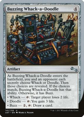 Buzzing Whack-a-Doodle card from Unstable