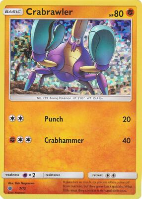 Crabrawler - 7/12 card from McDonald's Promos 2017