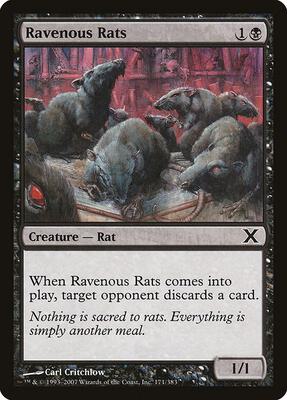 Ravenous Rats card from 10th Edition