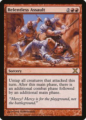Relentless Assault card from 10th Edition