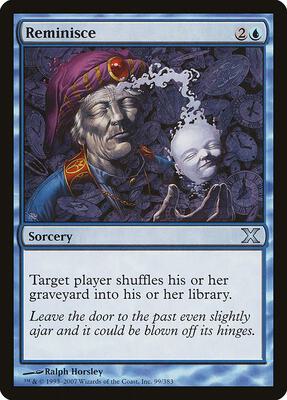 Reminisce card from 10th Edition