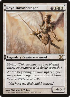Reya Dawnbringer card from 10th Edition