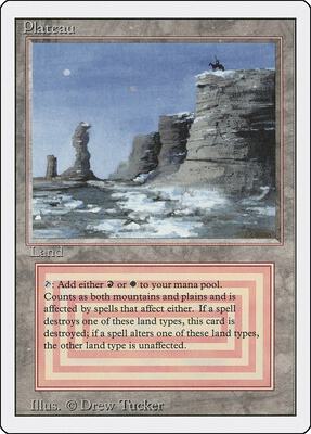 Plateau card from Revised Edition