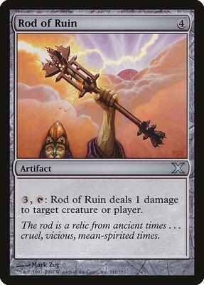Rod of Ruin card from 10th Edition