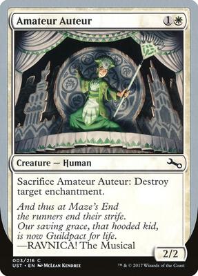 Amateur Auteur (A) card from Unstable
