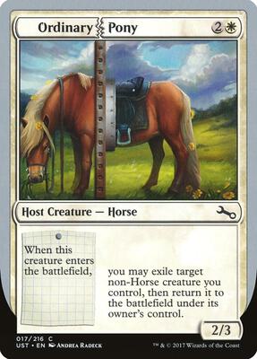 Ordinary Pony card from Unstable