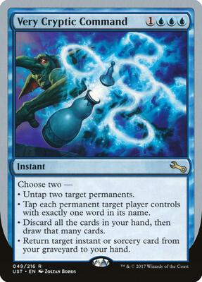 Very Cryptic Command (B) card from Unstable
