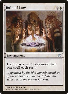 Rule of Law card from 10th Edition