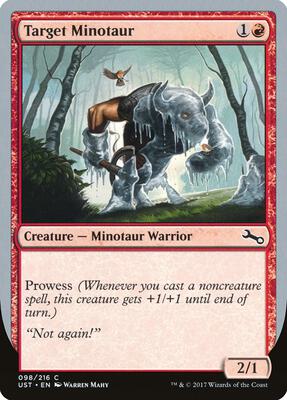 Target Minotaur (A) card from Unstable