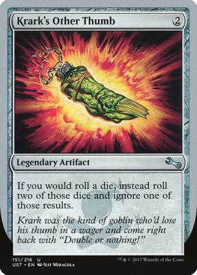 Krark's Other Thumb card from Unstable