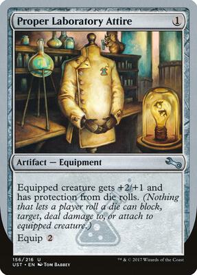 Proper Laboratory Attire card from Unstable