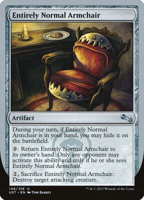Entirely Normal Armchair card from Unstable