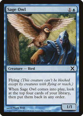 Sage Owl card from 10th Edition