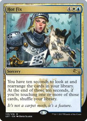 Hot Fix card from Unstable