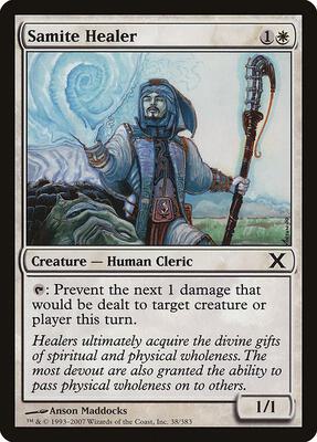 Samite Healer card from 10th Edition