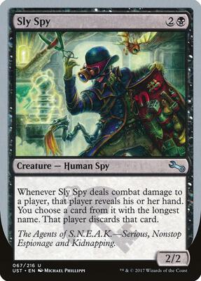 Sly Spy (A) card from Unstable