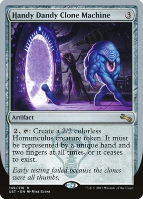 Handy Dandy Clone Machine card from Unstable