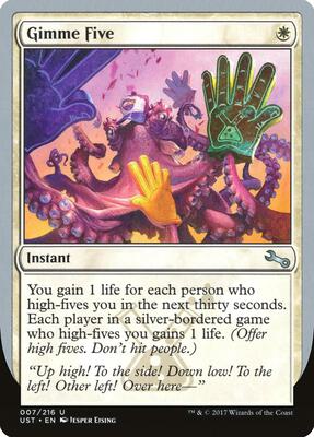 Gimme Five card from Unstable