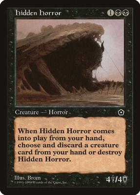 Hidden Horror card from Portal Second Age