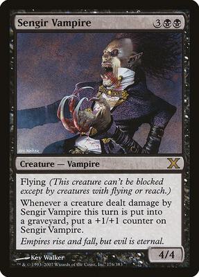 Sengir Vampire card from 10th Edition