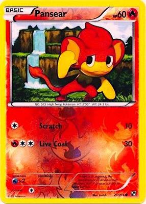 Pansear - 21/114 (Energy Holo) card from Miscellaneous Cards & Products