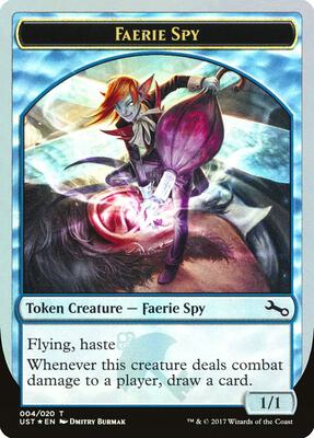 Faerie Spy Token card from Unstable