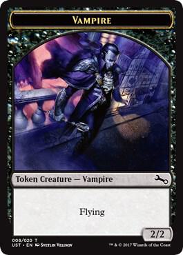 Vampire Token card from Unstable