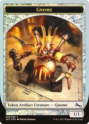 Gnome Token card from Unstable