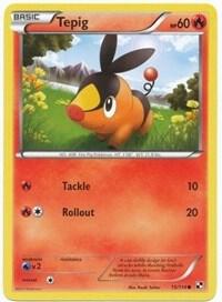 Tepig 15/114 (Cosmos Holo) card from League & Championship Cards