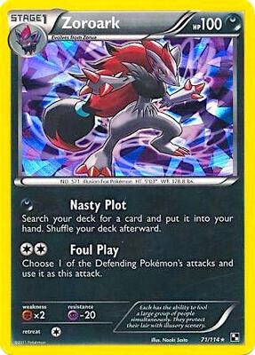 Zoroark - 71/114 (Cracked Ice Holo) card from Blister Exclusives