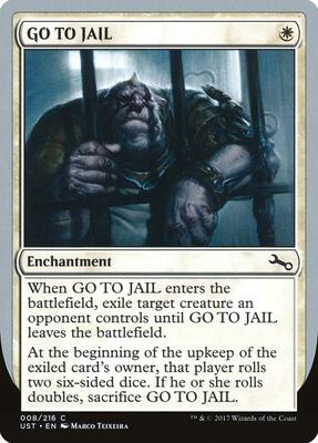 GO TO JAIL card from Unstable