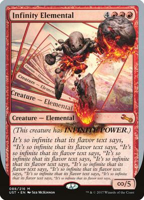 Infinity Elemental card from Unstable
