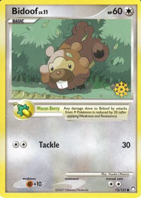 Bidoof - 73/123 card from Countdown Calendar Promos