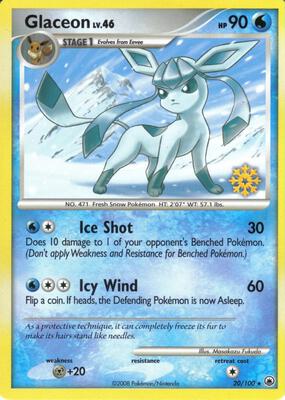 Glaceon - 20/100 card from Countdown Calendar Promos