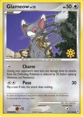 Glameow 83/130 card from Countdown Calendar Promos