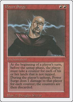 Power Surge card from Revised Edition