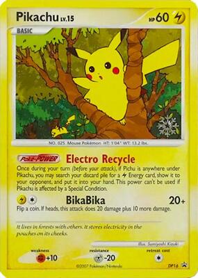 Pikachu - DP16 card from Countdown Calendar Promos