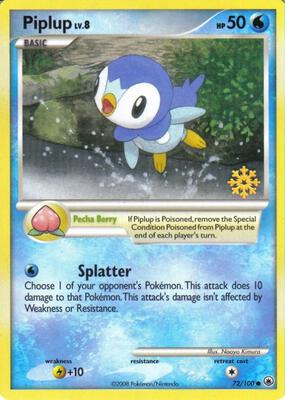 Piplup - 72/100 card from Countdown Calendar Promos