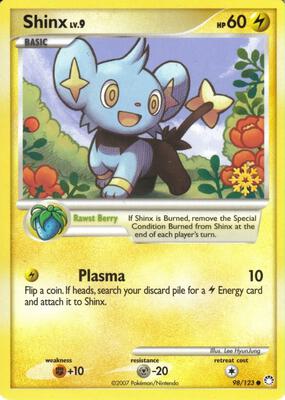 Shinx - 98/123 card from Countdown Calendar Promos
