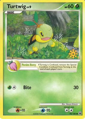 Turtwig - 78/100 card from Countdown Calendar Promos