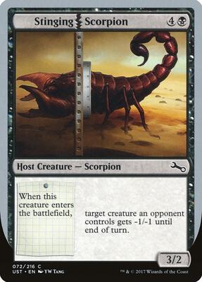 Stinging Scorpion card from Unstable