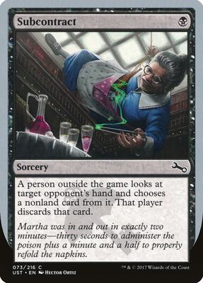 Subcontract card from Unstable