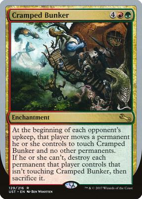 Cramped Bunker card from Unstable