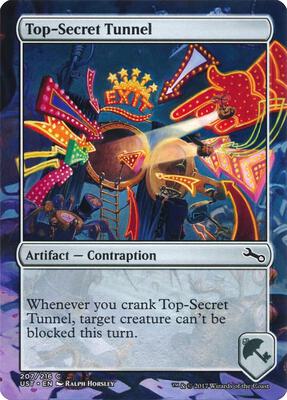 Top-Secret Tunnel card from Unstable